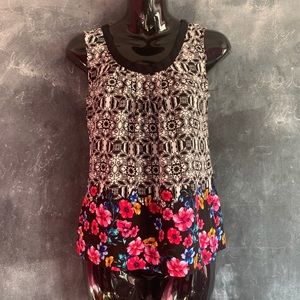 Abstract Floral Top